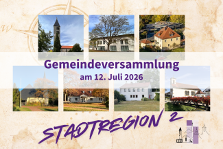 Die sieben Gebäude der Stadtregion